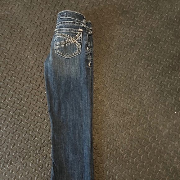 ARIAT GIRLS' R.E.A.L ENTWINED DRESDEN STRETCH SLIM BOOTCUT JEANS - Size Girls 12 - Picture 1 of 4